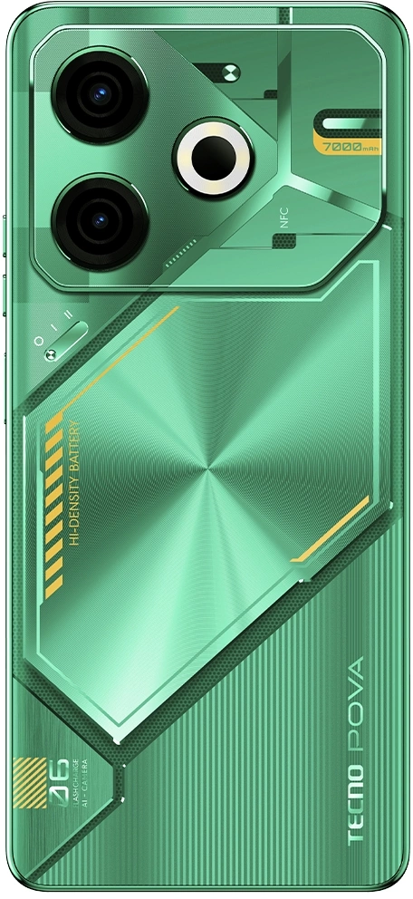 Смартфон Tecno Pova 6 Neo 8ГБ/256ГБ, зеленый (li6 256+8 comet green) от официального дилера в России