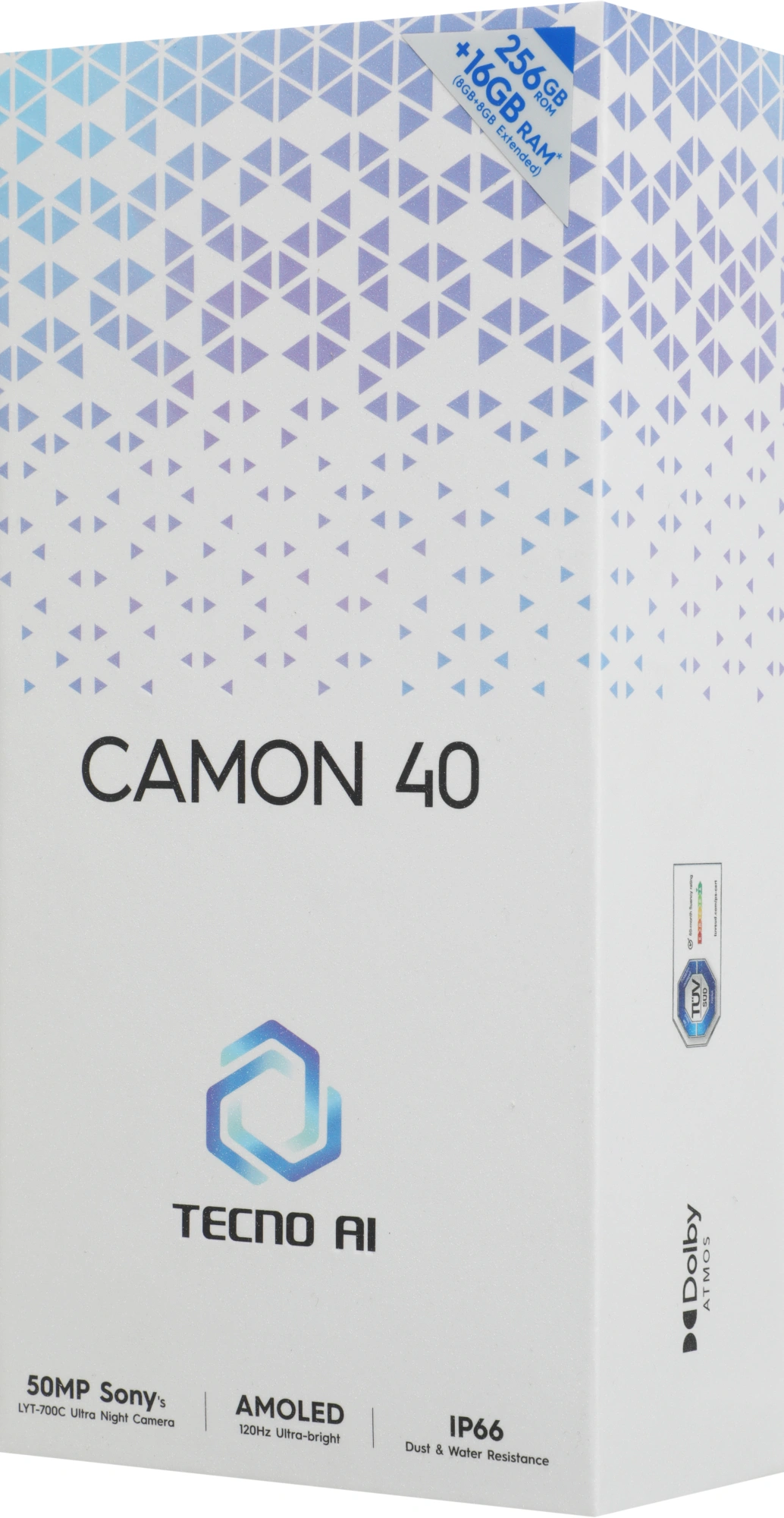 Смартфон Tecno Camon 40 8ГБ/256ГБ, зеленый (cm5 256+8 emerald lake green) от официального дилера в России