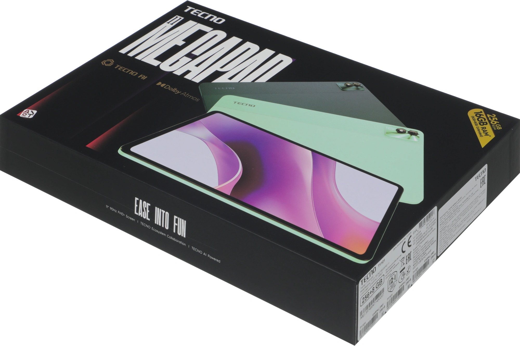 Планшет 10.95" Tecno MegaPad 11 T1101 8Gb/256Gb, серый (t1101 256+8 starfall grey) от официального дилера в России