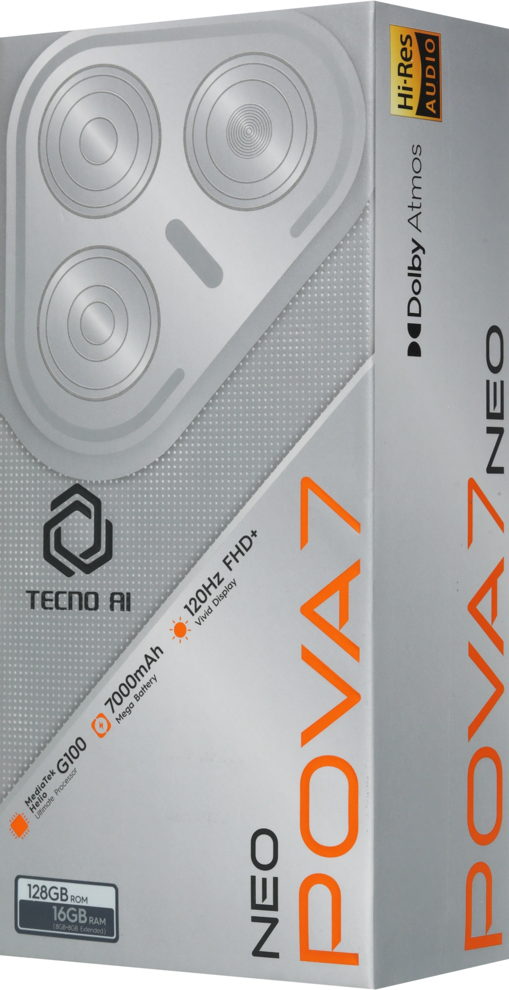 Смартфон Tecno Pova 7 Neo 8ГБ/128ГБ, черный (lj6 128+8 geek black) от официального дилера в России
