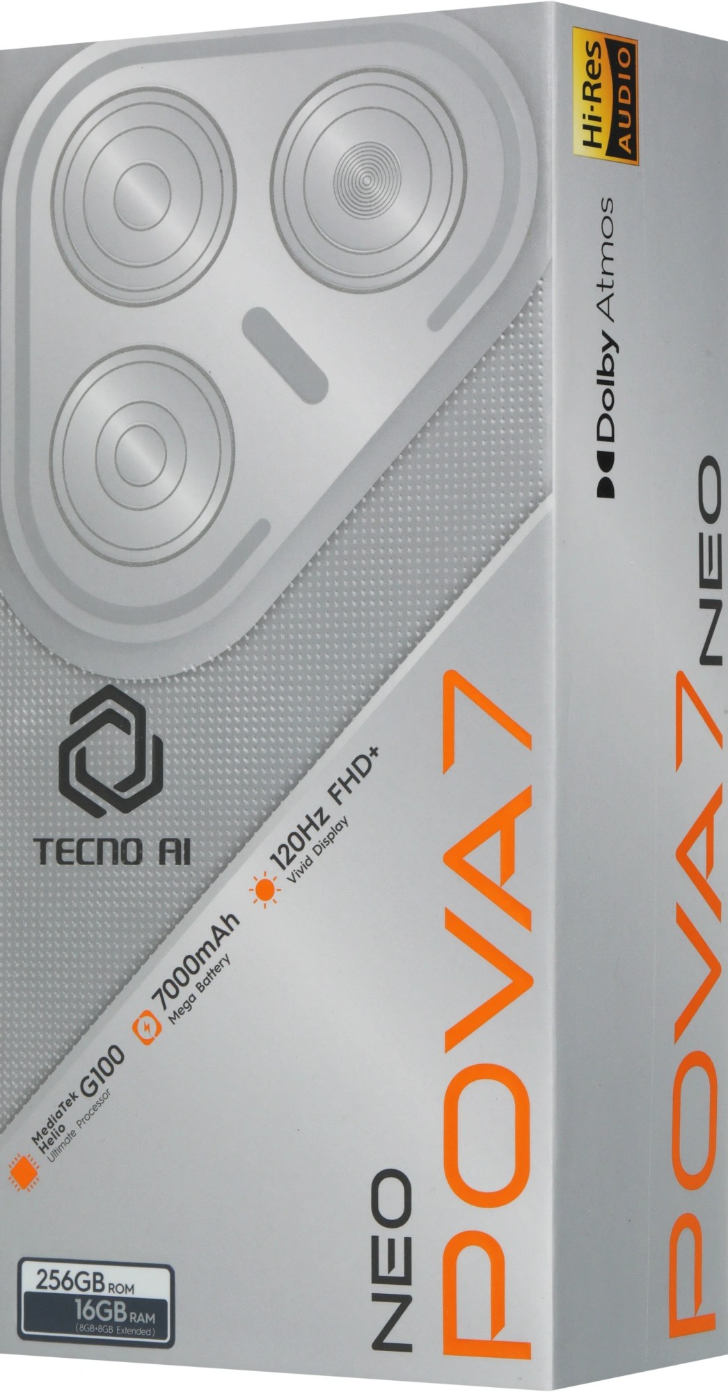 Смартфон Tecno Pova 7 Neo 8ГБ/256ГБ, серебристый (lj6 256+8 magic silver) от официального дилера в России