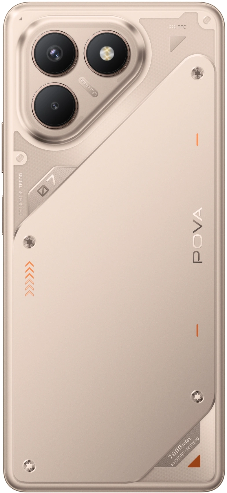 Смартфон Tecno Pova 7 Neo 8ГБ/256ГБ, титановый (lj6 256+8 hyper titanium) от официального дилера в России