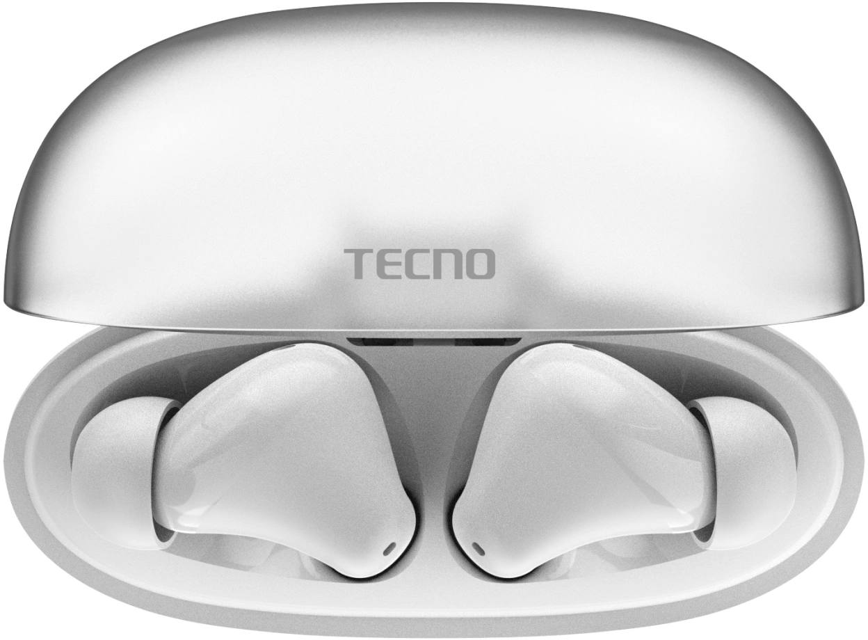 Беспроводные наушники Tecno Buds 4, белый (bd04 white) от официального дилера в России
