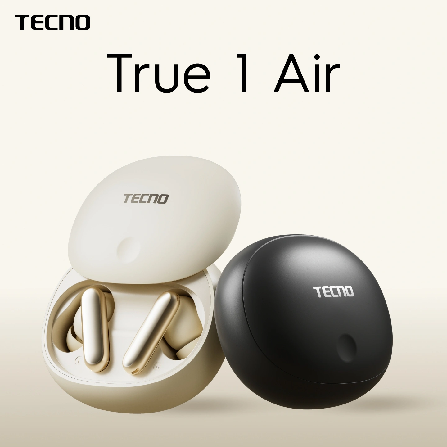 Беспроводные наушники Tecno True 1 Air, черный (tu01 air elegant black) от официального дилера в России