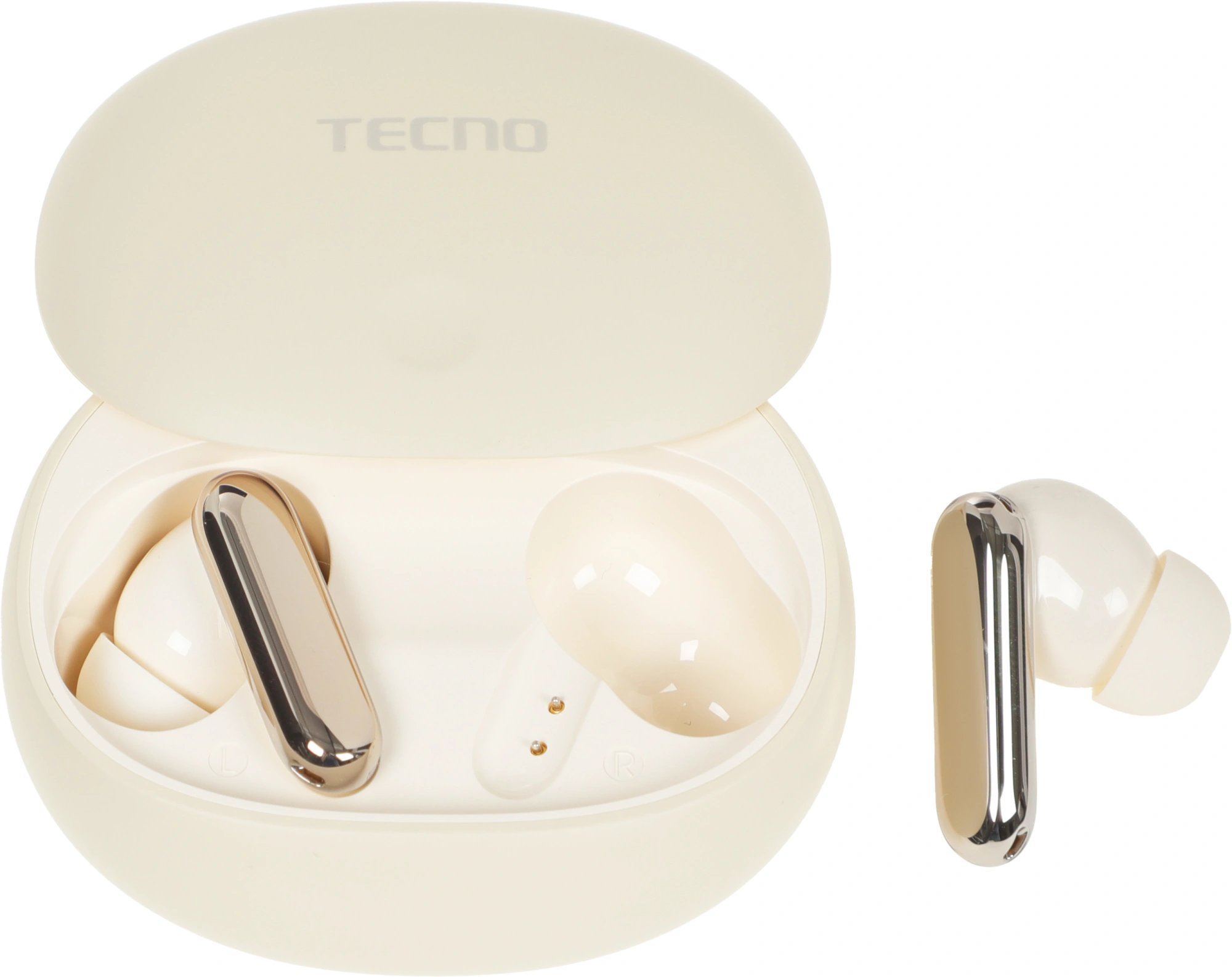 Беспроводные наушники Tecno True 1 Air, кремовый (tu01 air creamy white) от официального дилера в России