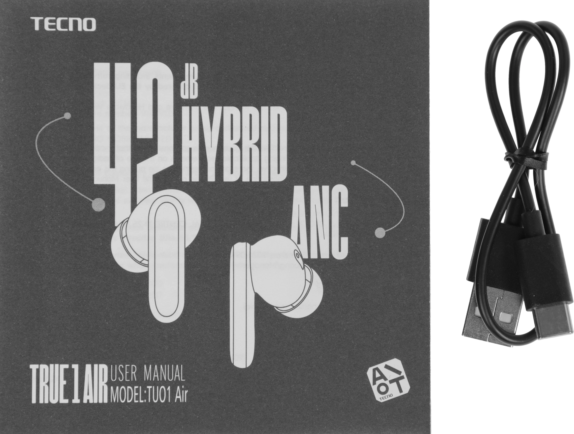 Беспроводные наушники Tecno True 1 Air, кремовый (tu01 air creamy white) от официального дилера в России