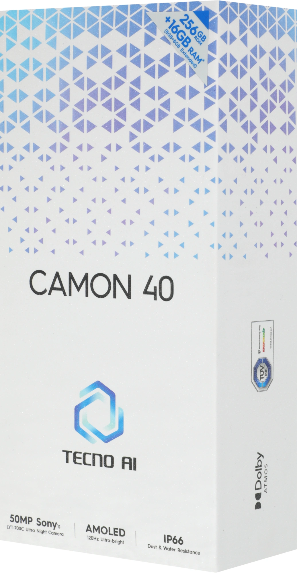 Смартфон Tecno Camon 40 8ГБ/256ГБ, титан (cm5 256+8 sandy titanium) от официального дилера в России