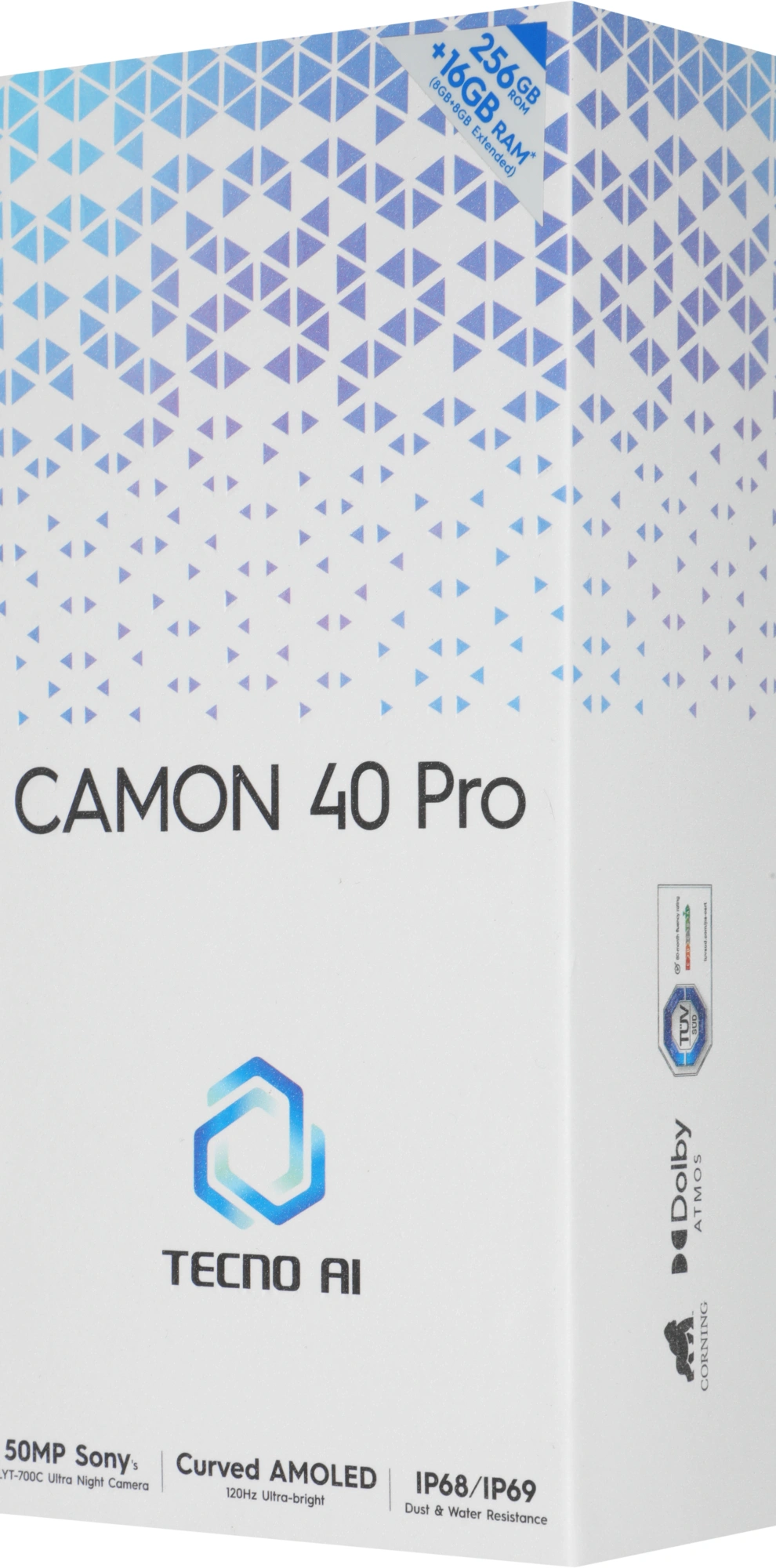 Смартфон Tecno Camon 40 Pro 8ГБ/256ГБ, титан (cm6 256+8 sandy titanium) от официального дилера в России