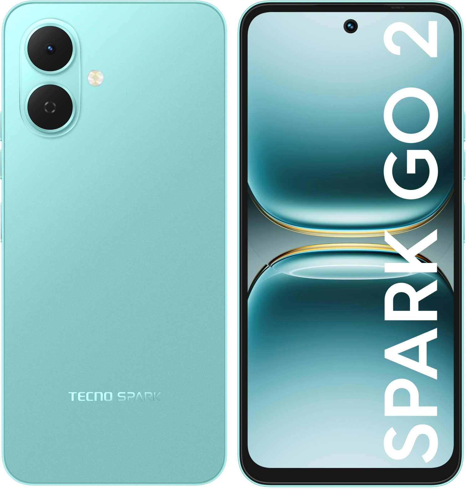 Смартфон Tecno Spark Go 2 4ГБ/128ГБ, зеленый (km4 128+4 turquoise green) от официального дилера в России