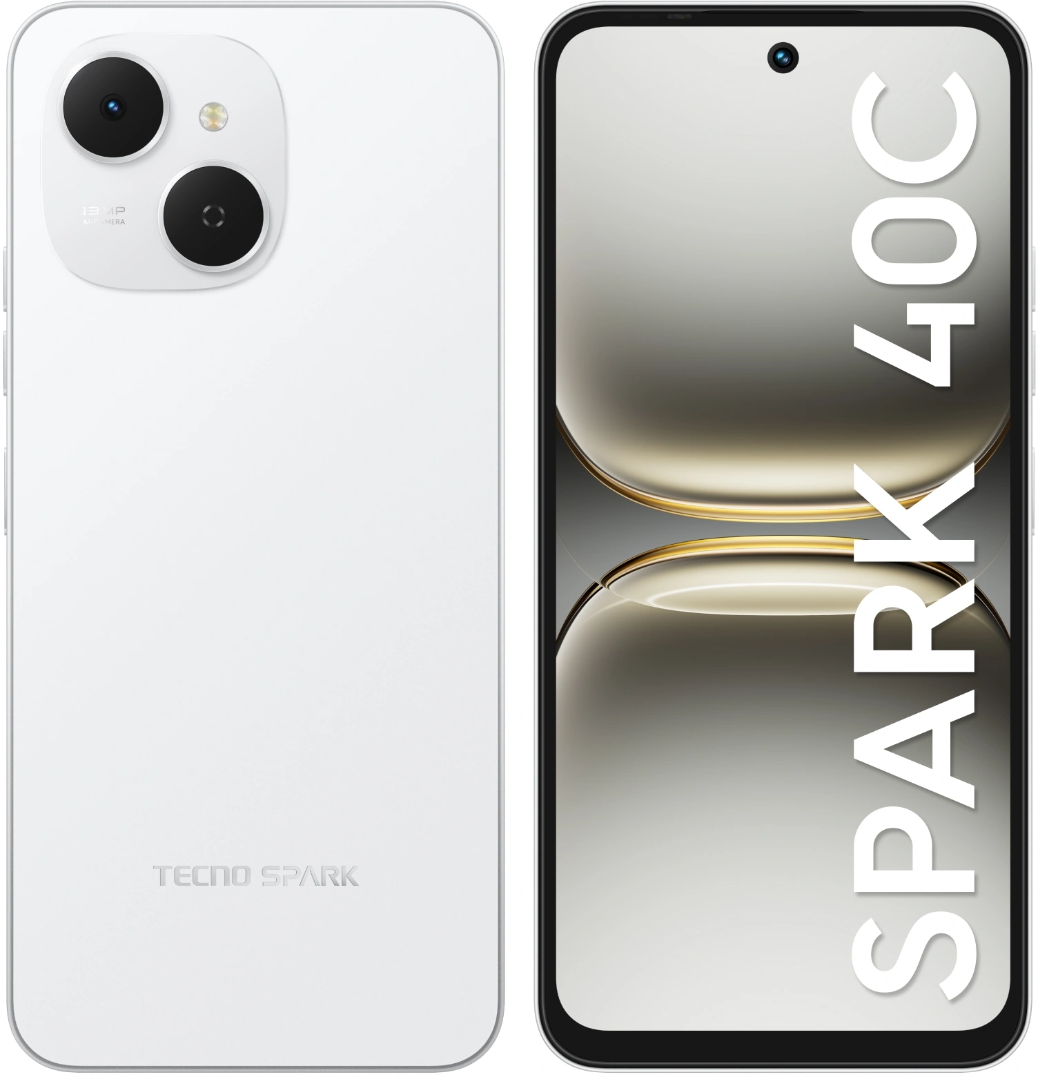 Смартфон Tecno Spark 40C 8ГБ/128ГБ, белый (km4k 128+8 veil white) от официального дилера в России
