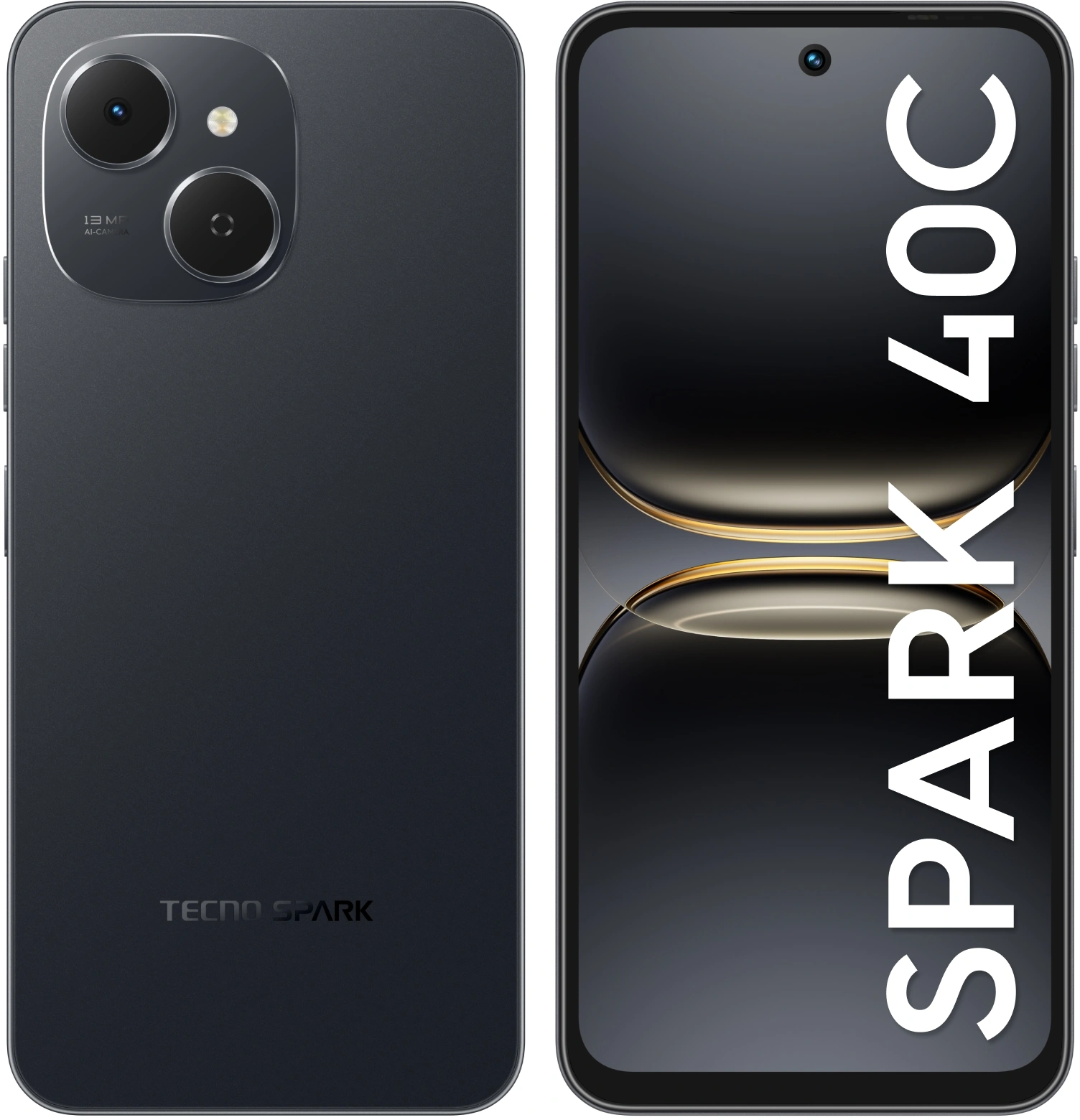 Смартфон Tecno Spark 40C 8ГБ/128ГБ, черный (km4k 128+8 ink black) от официального дилера в России