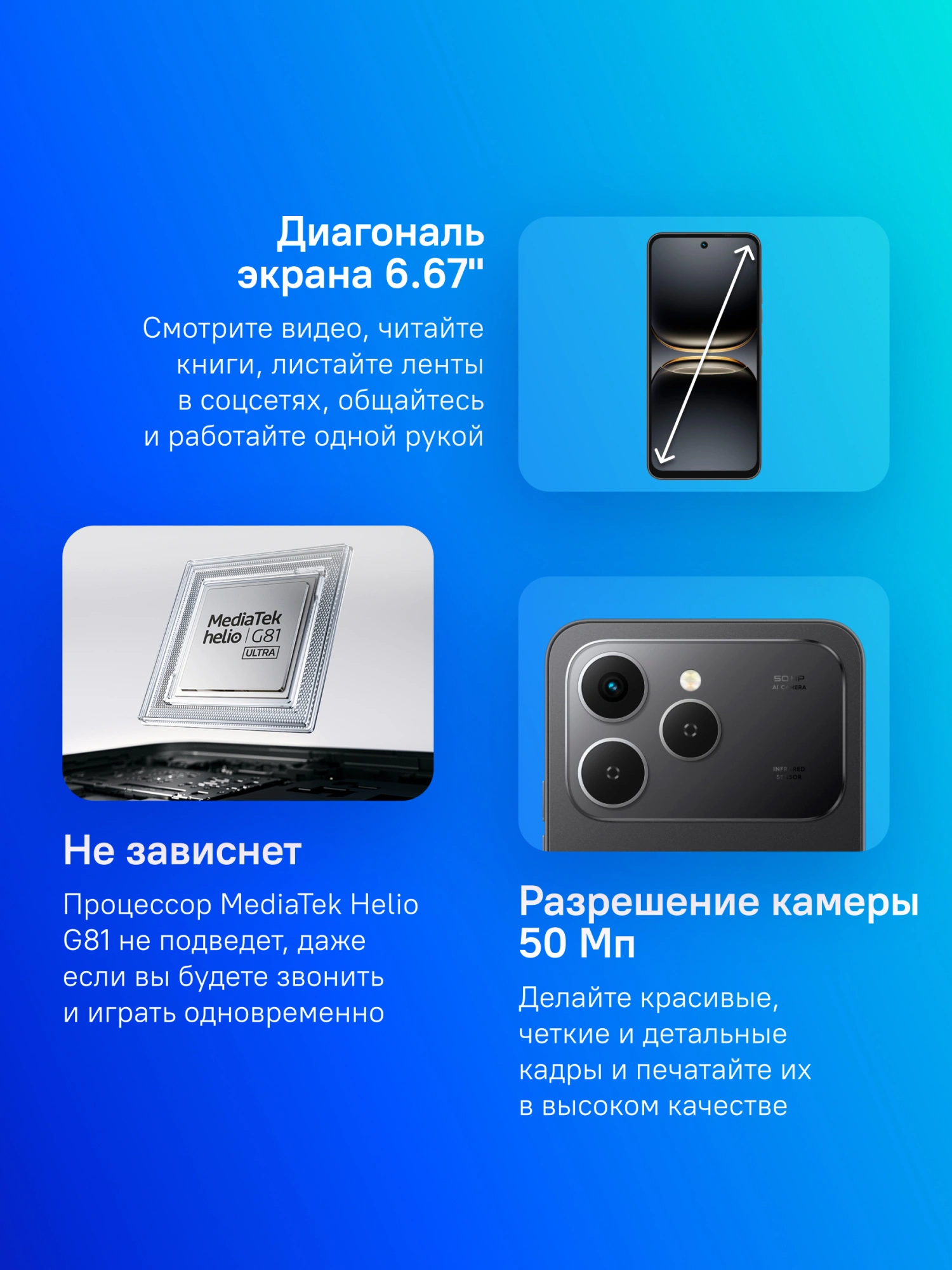 Смартфон Tecno Spark 40 8ГБ/256ГБ, черный (km5n 256+8 ink black) от официального дилера в России