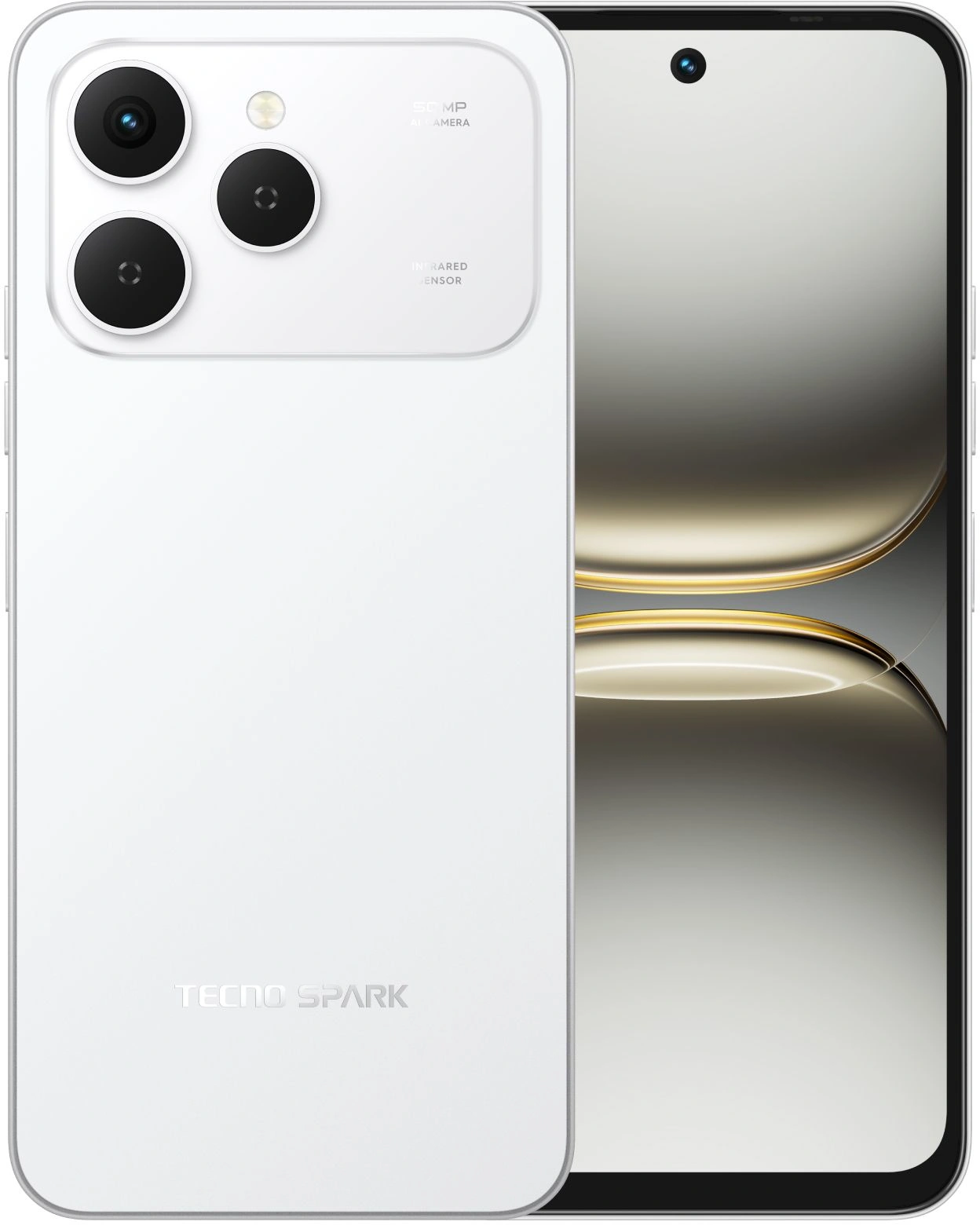 Смартфон Tecno Spark 40 8ГБ/256ГБ, белый (km5n 256+8 veil white) от официального дилера в России