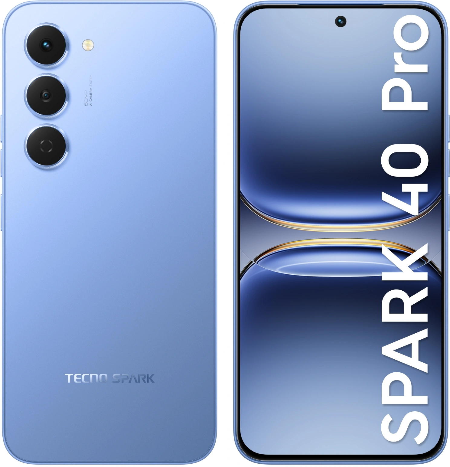 Смартфон Tecno Spark 40 Pro 8ГБ/128ГБ, синий (km6 128+8 lake blue) от официального дилера в России