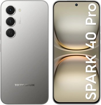 Смартфон Tecno Spark 40 Pro 8ГБ/256ГБ, титан (km6 256+8 moon titanium) TECNO