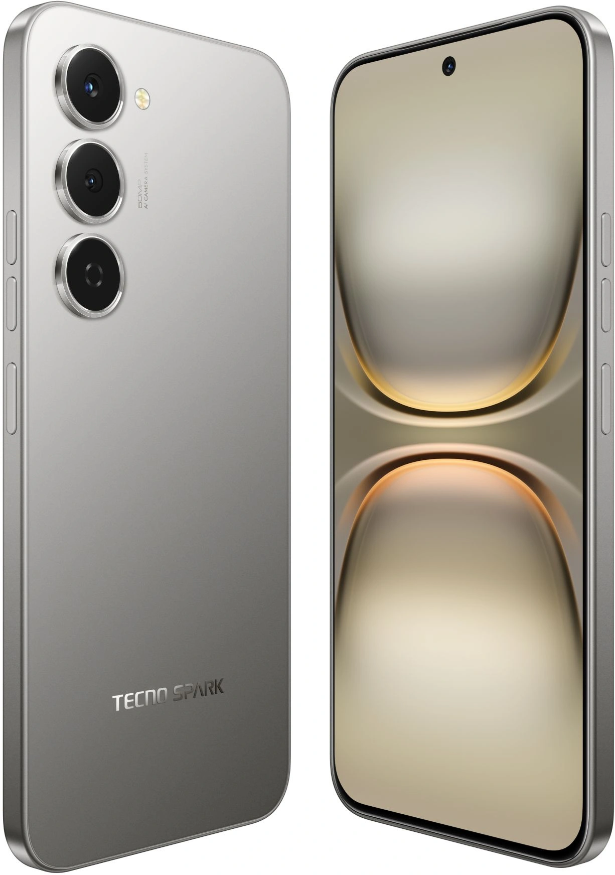 Смартфон Tecno Spark 40 Pro 8ГБ/256ГБ, титан (km6 256+8 moon titanium) от официального дилера в России