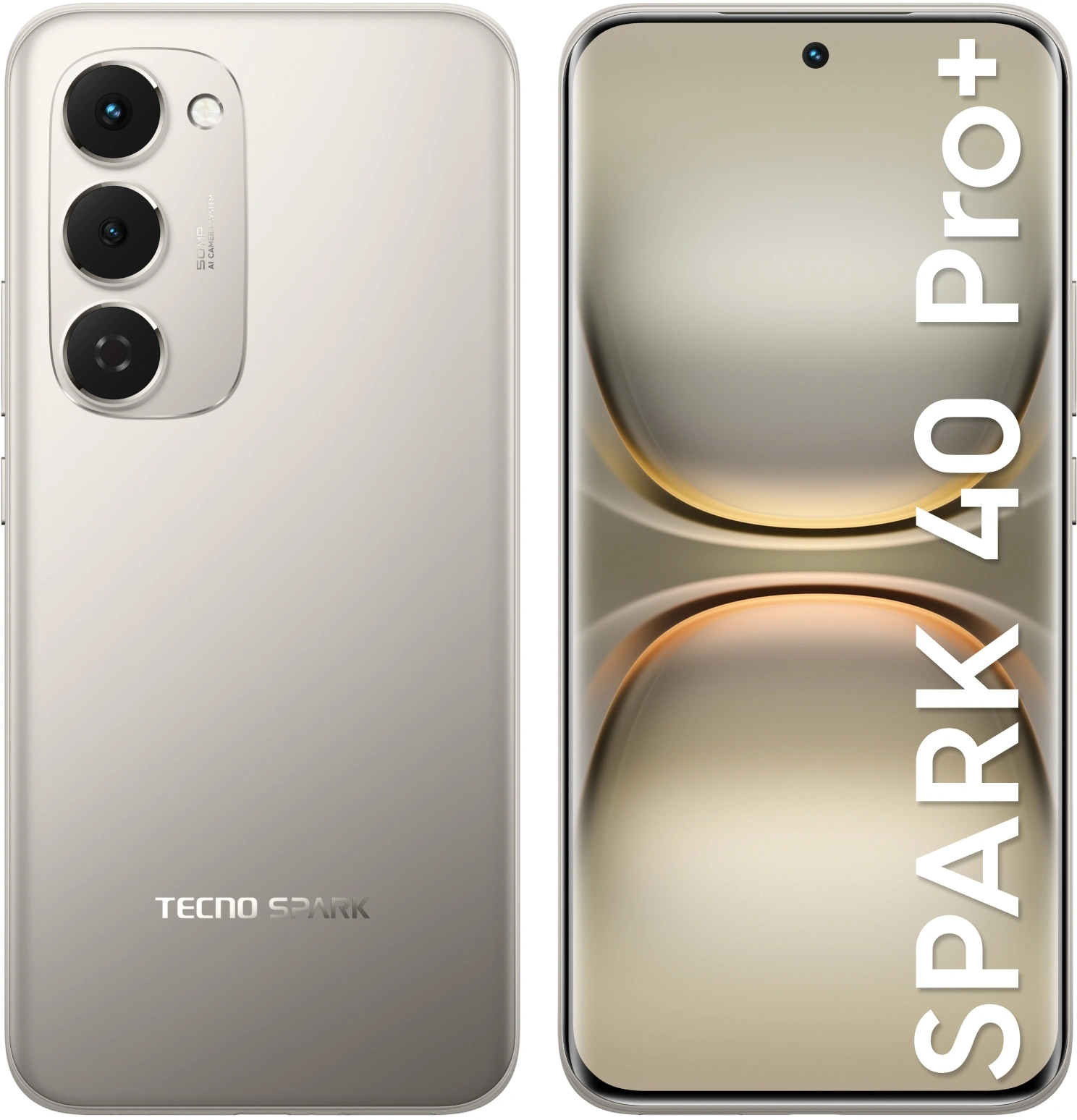 Смартфон Tecno Spark 40 Pro+ 8ГБ/256ГБ, титан (km7 256+8 moon titanium) от официального дилера в России