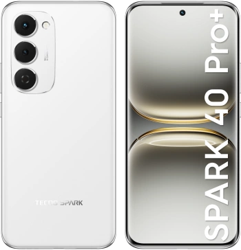 Смартфон Tecno Spark 40 Pro+ 8ГБ/256ГБ, белый (km7 256+8 aurora white) TECNO