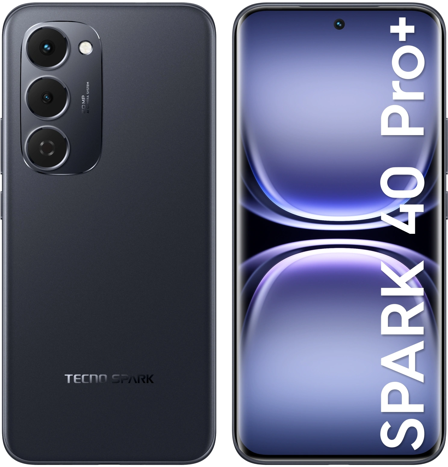 Смартфон Tecno Spark 40 Pro+ 8ГБ/256ГБ, черный (km7 256+8 nebula black) от официального дилера в России