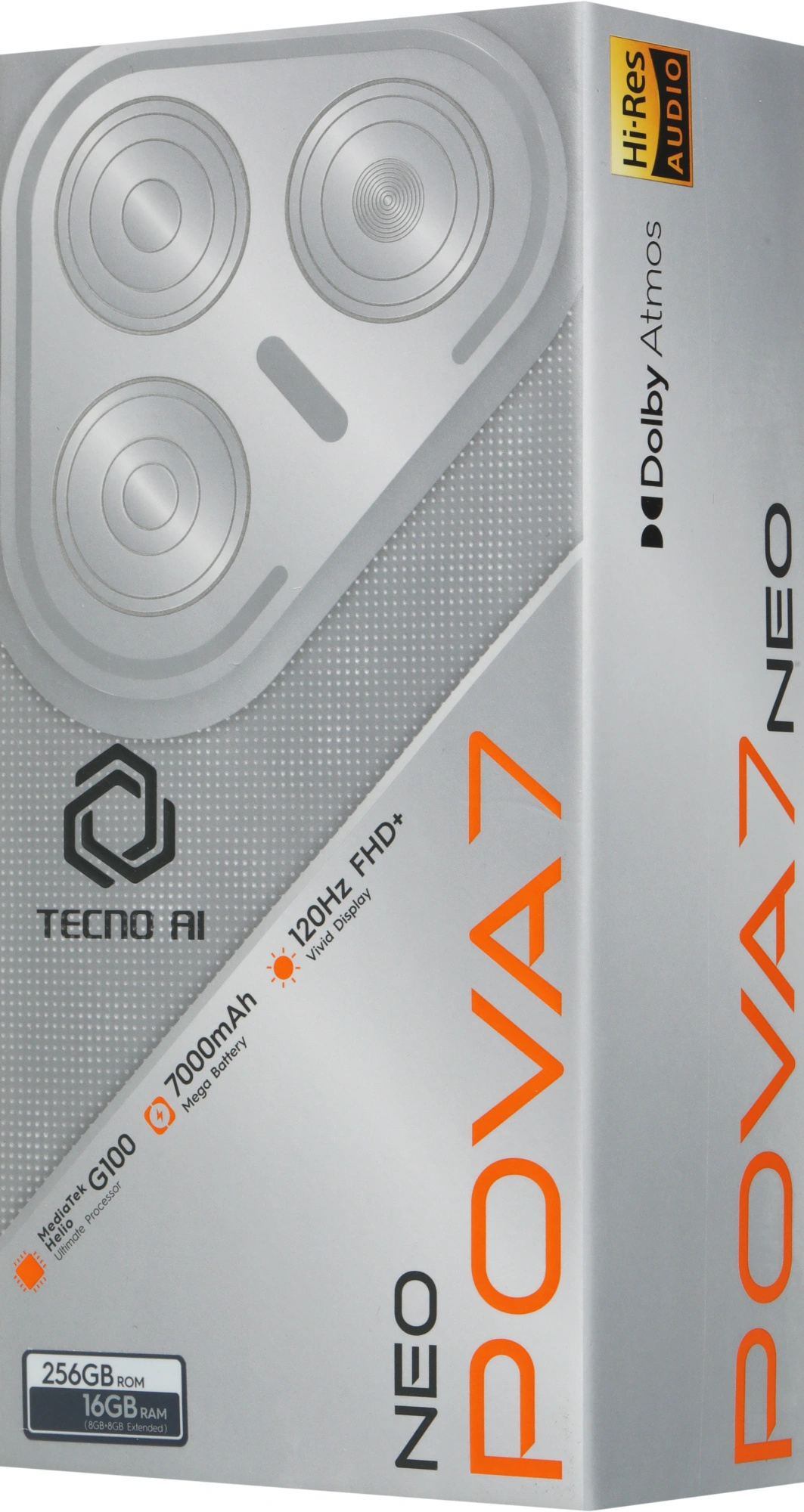 Смартфон Tecno Pova 7 Neo 8ГБ/256ГБ, зеленый (lj6 256+8 neon cyan) от официального дилера в России