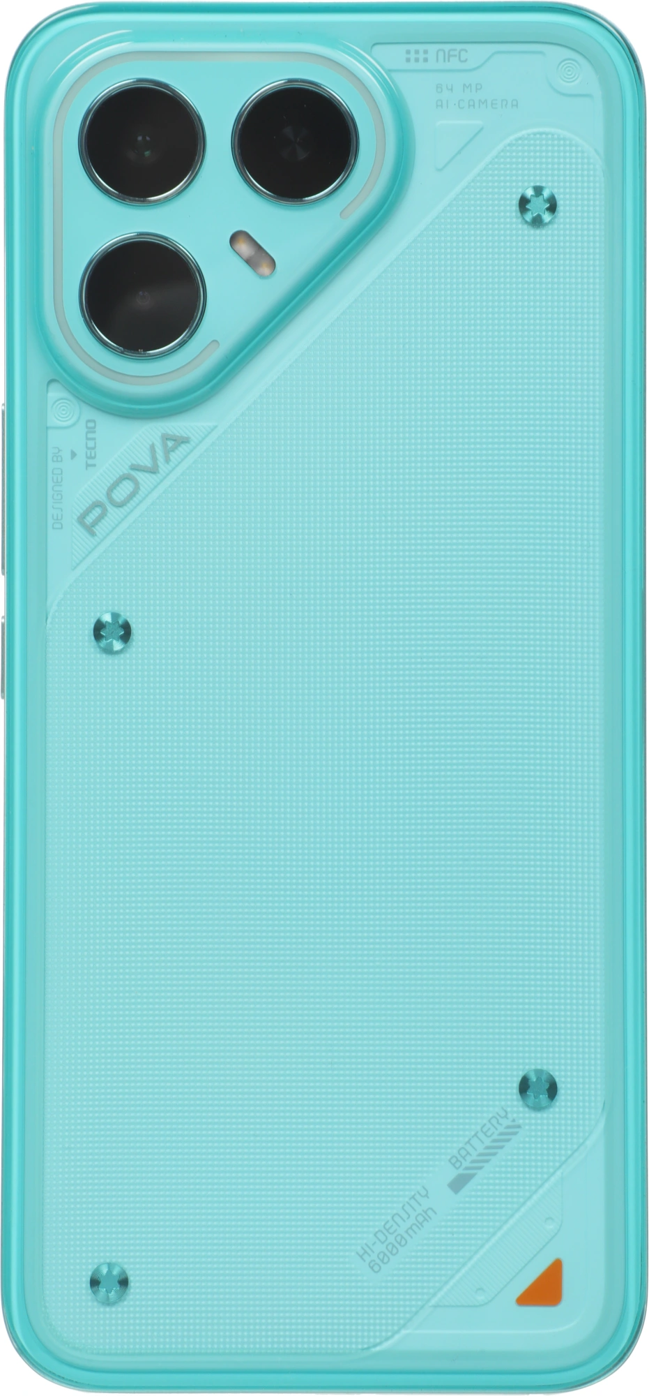 Смартфон Tecno Pova 7 Pro 5G 12ГБ/256ГБ, зеленый (lj8 256+12 neon cyan) от официального дилера в России