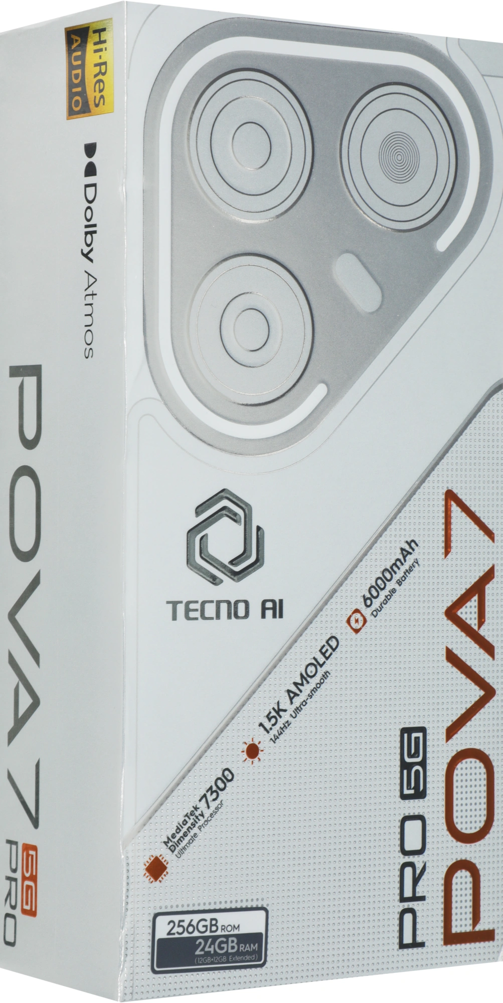 Смартфон Tecno Pova 7 Pro 5G 12ГБ/256ГБ, зеленый (lj8 256+12 neon cyan) от официального дилера в России