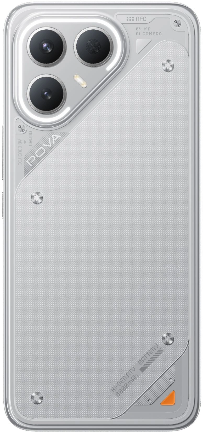 Смартфон Tecno Pova 7 Pro 5G 12ГБ/256ГБ, серый (lj8 256+12 dynamic grey) от официального дилера в России