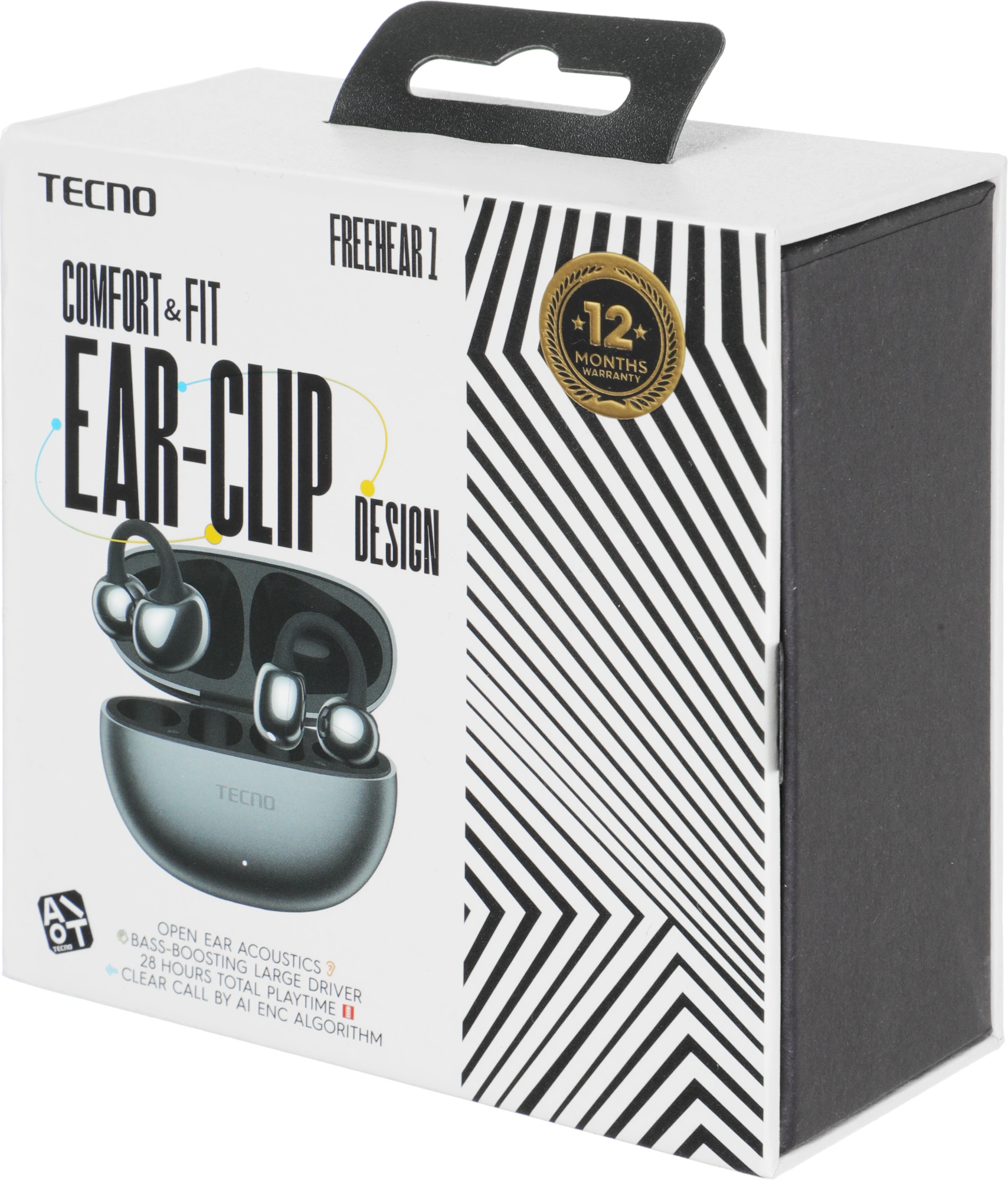 Беспроводные наушники Tecno, серый (ow01 grey) от официального дилера в России