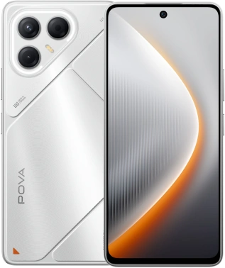 Смартфон Tecno Pova 7 5G 8ГБ/128ГБ, серебристый (lj7 128+8 magic silver) TECNO