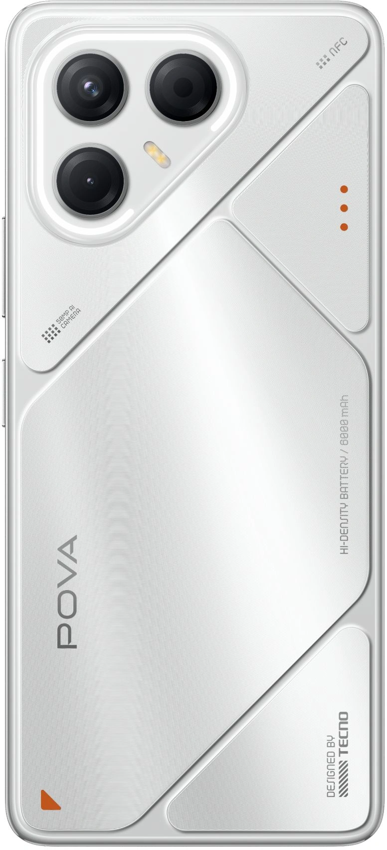 Смартфон Tecno Pova 7 5G 8ГБ/128ГБ, серебристый (lj7 128+8 magic silver) от официального дилера в России