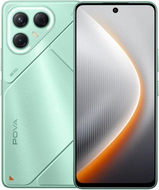 Смартфон Tecno Pova 7 5G 8ГБ/128ГБ, зеленый (lj7 128+8 oasis green) TECNO