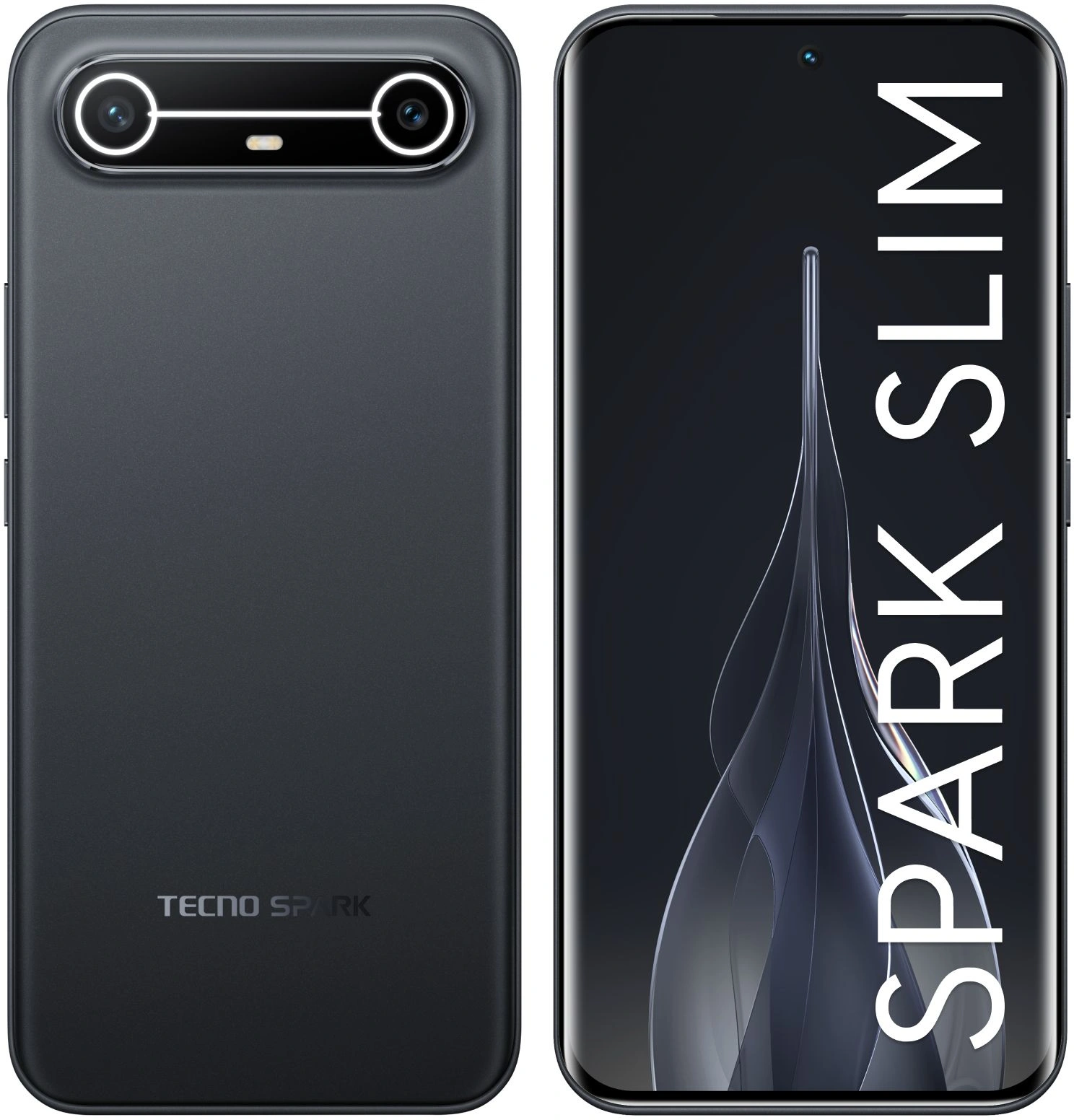 Смартфон Tecno Spark Slim 8ГБ/256ГБ, черный (km7k 256+8 cool black) от официального дилера в России