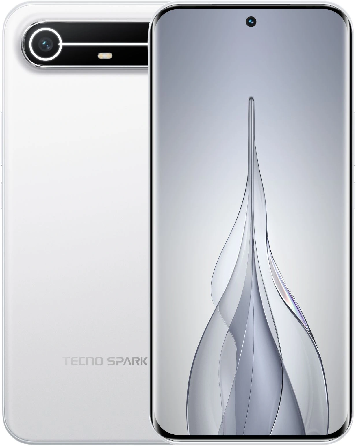 Смартфон Tecno Spark Slim 8ГБ/256ГБ, белый (km7k 256+8 slim white) от официального дилера в России