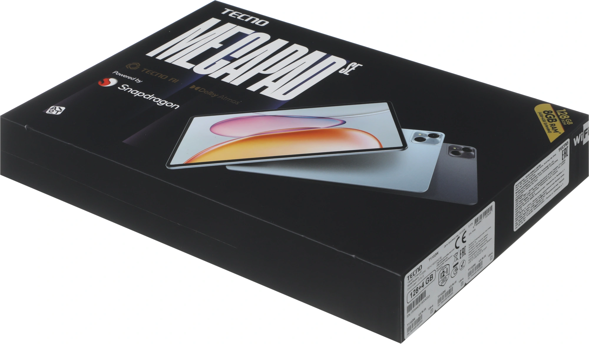 Планшет 10.95" Tecno MegaPad 11 SE T1102W 4Gb/128Gb, голубой (t1102w 4+128 ice blue) от официального дилера в России