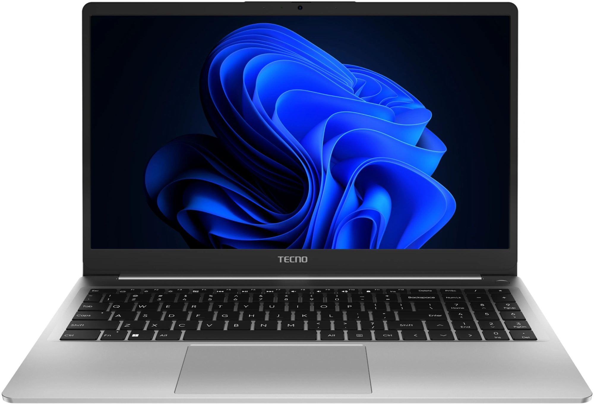 Ноутбук Tecno MegaBook K15SFA, 15.6", IPS, AMD Ryzen 5 7535HS, LPDDR5 16ГБ, SSD 1024ГБ, AMD Radeon 660M, серебристый (71005000538) от официального дилера в России