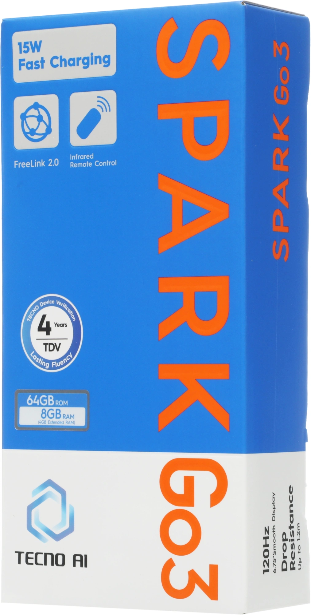 Смартфон Tecno Spark Go 3 4ГБ/64ГБ, черный (kn3 64+4 ink black) от официального дилера в России