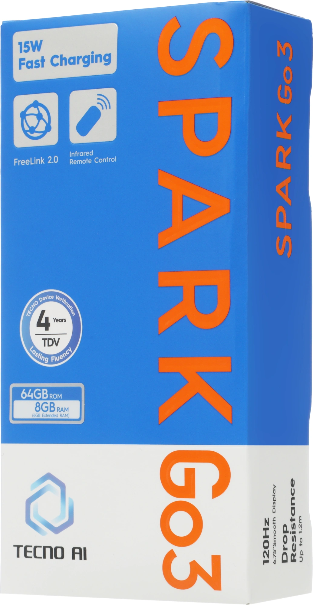 Смартфон Tecno Spark Go 3 4ГБ/64ГБ, серый (kn3 64+4 titanium grey) от официального дилера в России