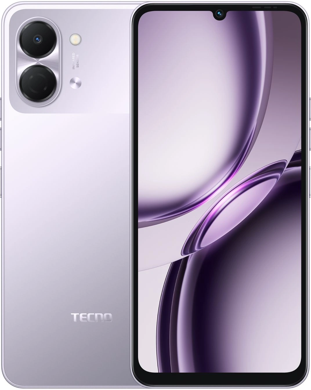 Смартфон Tecno Spark Go 3 4ГБ/128ГБ, фиолетовый (kn3 128+4 aurora purple) от официального дилера в России