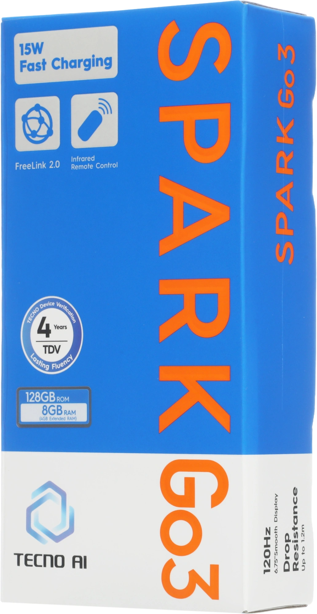 Смартфон Tecno Spark Go 3 4ГБ/128ГБ, черный (kn3 128+4 ink black) от официального дилера в России