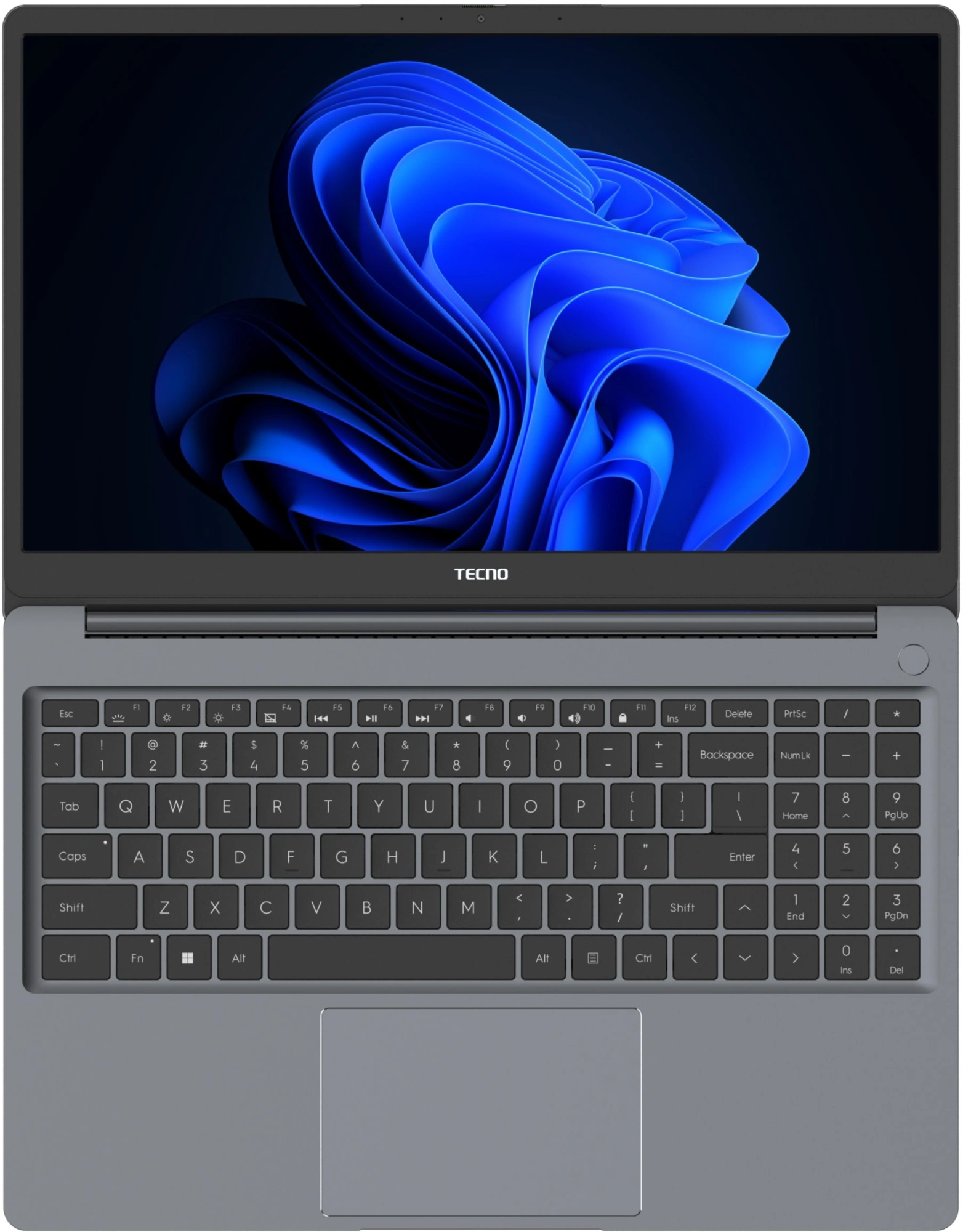 Ноутбук Tecno MegaBook K15SFA, 15.6", IPS, AMD Ryzen 5 7535HS, LPDDR5 8ГБ, SSD 512ГБ, AMD Radeon 660M, серый (71005000517) от официального дилера в России