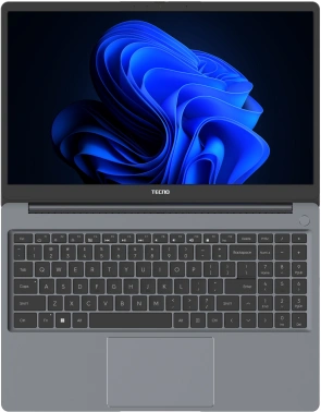 Ноутбук Tecno MegaBook K15SFA, 15.6", IPS, AMD Ryzen 5 7535HS, LPDDR5 8ГБ, SSD 512ГБ, AMD Radeon 660M, серый (71005000517) TECNO