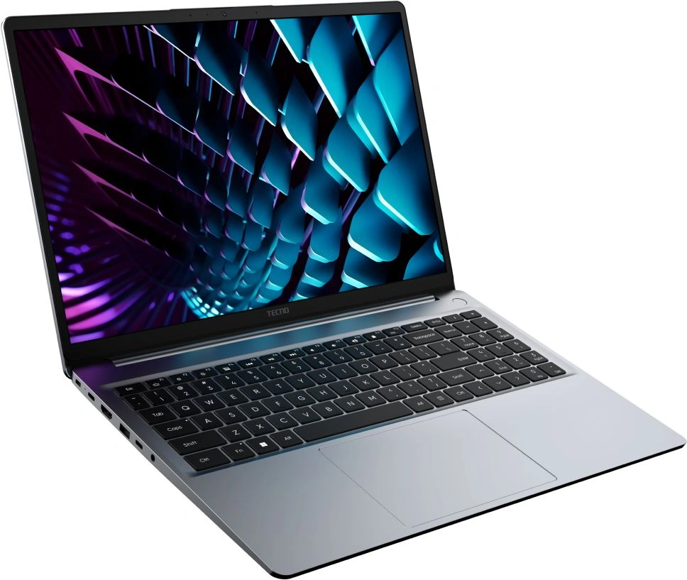 Ноутбук Tecno MegaBook K16SFA, 16", IPS, AMD Ryzen 5 7535HS, LPDDR5 8ГБ, SSD 512ГБ, AMD Radeon 660M, серый (71005000518) от официального дилера в России
