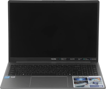 Ноутбук Tecno MegaBook K16SAA, 16", IPS, Intel Core i5 13420H, LPDDR4 8ГБ, SSD 512ГБ, Intel UHD Graphics, серый (71005000618) TECNO