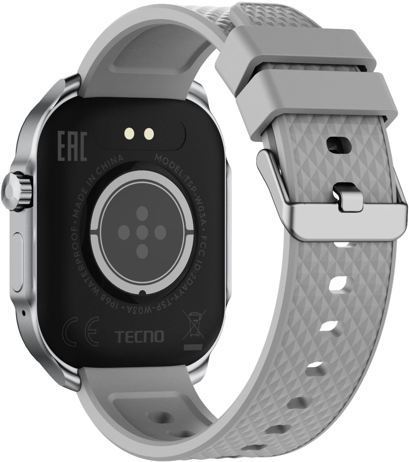 Смарт-часы TECNO Watch 3 Active серебристый (w03a) от официального дилера в России