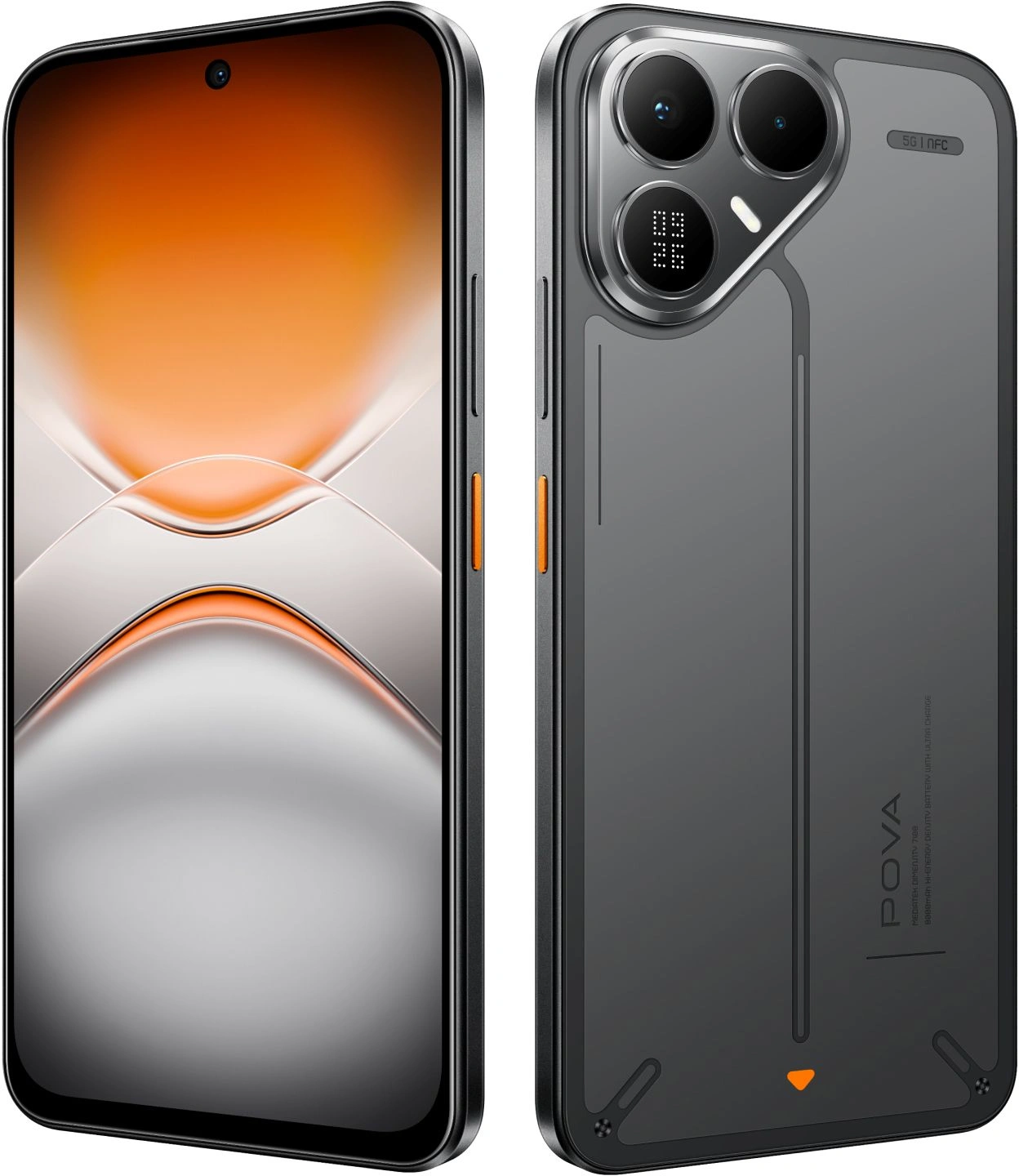 Смартфон Tecno Pova 8 5G 8ГБ/256ГБ, черный (lk6 256+8 graphite black) от официального дилера в России