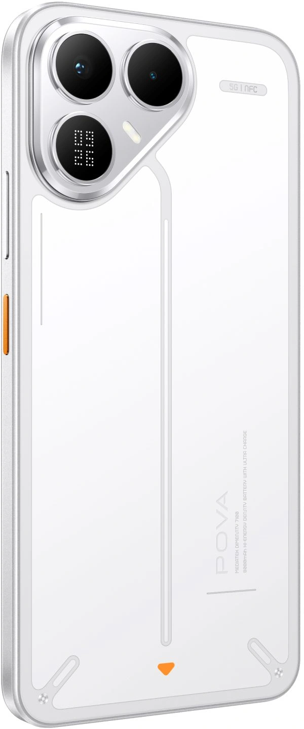 Смартфон Tecno Pova 8 5G 8ГБ/256ГБ, белый (lk6 256+8 arc white) от официального дилера в России
