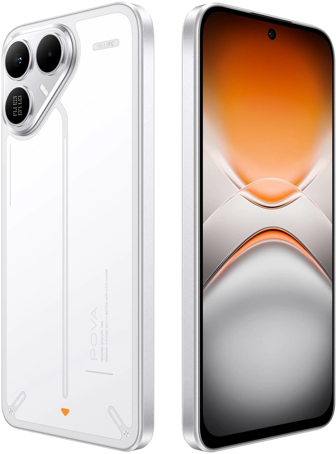 Смартфон Tecno Pova 8 5G 8ГБ/256ГБ, белый (lk6 256+8 arc white) от официального дилера в России