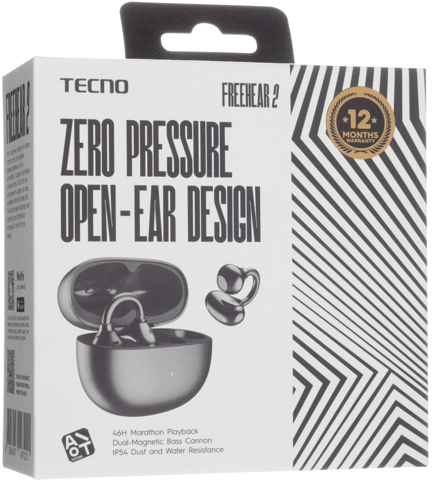 Беспроводные наушники Tecno Freehear 2, черный (ow02 black) от официального дилера в России