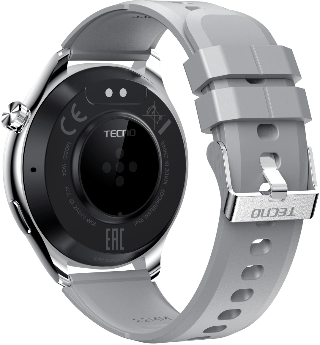 Смарт-часы TECNO Watch 4 серебристый (w04) от официального дилера в России