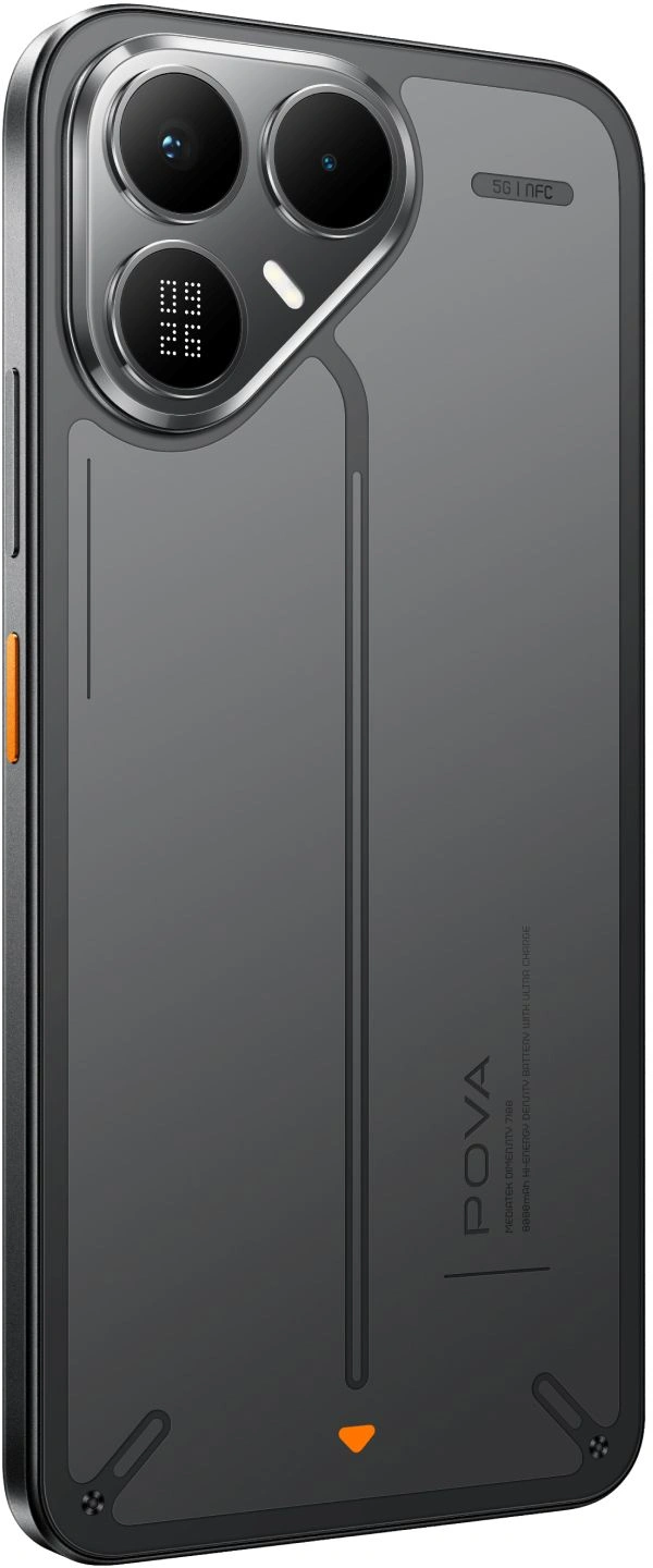 Смартфон Tecno Pova 8 5G 8ГБ/128ГБ, черный (lk6 128+8 graphite black) от официального дилера в России